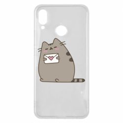 Чехол для Huawei P Smart Plus 2018 Cat with a letter - PrintSalon