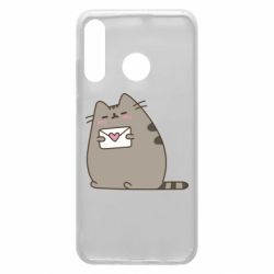 Чехол для Huawei P30 Lite Cat with a letter - PrintSalon