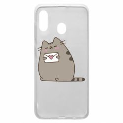 Чехол для Samsung A30 Cat with a letter - PrintSalon