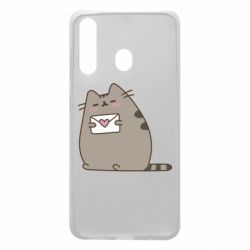 Чехол для Samsung A60 Cat with a letter - PrintSalon