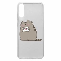 Чехол для Samsung A70 Cat with a letter - PrintSalon