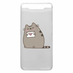 Чехол для Samsung A80 Cat with a letter - PrintSalon