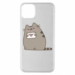 Чехол для iPhone 11 Pro Max Cat with a letter - PrintSalon