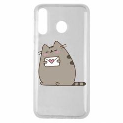 Чехол для Samsung M30 Cat with a letter - PrintSalon