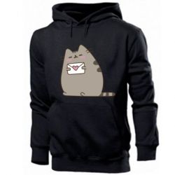 Мужское худи Cat with a letter - PrintSalon