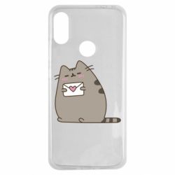 Чехол для Xiaomi Redmi Note 7 Cat with a letter - PrintSalon