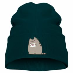 Детская шапка Cat with a letter - PrintSalon