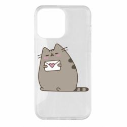 Чехол для iPhone 14 Pro Max Cat with a letter - PrintSalon
