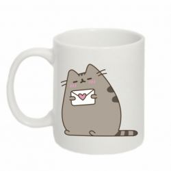 Чашка 320ml Cat with a letter