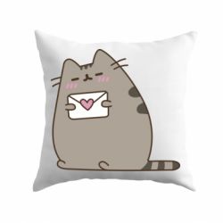 Подушка Cat with a letter - PrintSalon