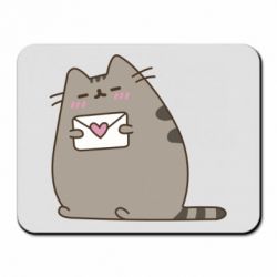 Коврик для мыши Cat with a letter - PrintSalon