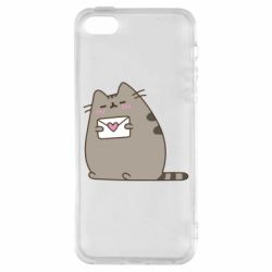 Чехол для iPhone5/5S/SE Cat with a letter - PrintSalon