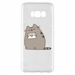 Чехол для Samsung S8 Cat with a letter - PrintSalon