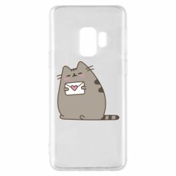 Чехол для Samsung S9 Cat with a letter - PrintSalon