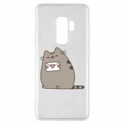 Чехол для Samsung S9+ Cat with a letter - PrintSalon