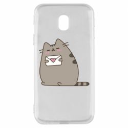 Чехол для Samsung J3 2017 Cat with a letter - PrintSalon