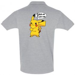 Мужское поло Catch me if you can - PrintSalon