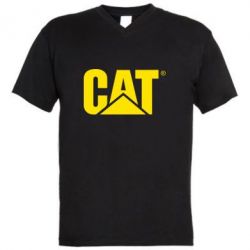 Мужская футболка  с V-образным вырезом Caterpillar 2 - PrintSalon