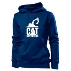 Женское худи Caterpillar cat - PrintSalon