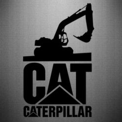 Наклейка Caterpillar cat - PrintSalon