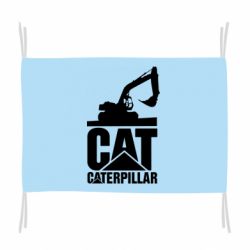 Флаг Caterpillar cat - PrintSalon