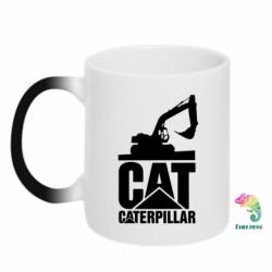 Чашка-хамелеон Caterpillar cat - PrintSalon
