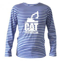 Тельняшка с длинным рукавом Caterpillar cat - PrintSalon