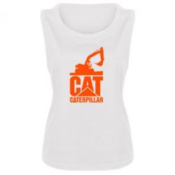 Женская майка Caterpillar cat - PrintSalon
