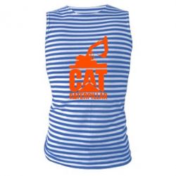 Майка-тельняшка Caterpillar cat - PrintSalon