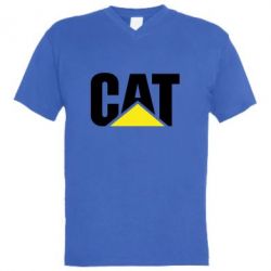 Мужская футболка  с V-образным вырезом Caterpillar - PrintSalon