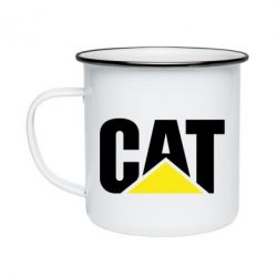 Кружка эмалированная Caterpillar - PrintSalon