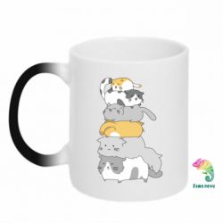Чашка-хамелеон Cats - PrintSalon