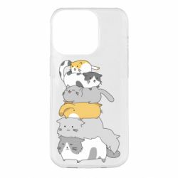 Чохол для iPhone 14 Pro Cats - PrintSalon