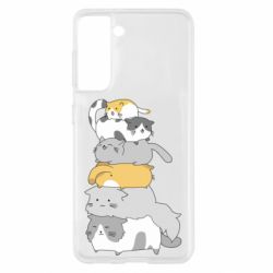 Чохол для Samsung S21 Cats - PrintSalon