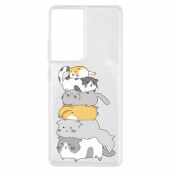 Чохол для Samsung S21 Ultra Cats - PrintSalon