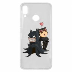 Чехол для Huawei P Smart Plus 2018 Catwoman and Angry Batman - PrintSalon