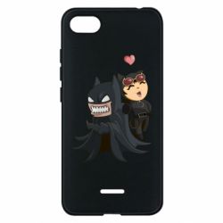 Чехол для Xiaomi Redmi 6A Catwoman and Angry Batman - PrintSalon