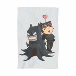 Полотенце с принтом Catwoman and Angry Batman - PrintSalon