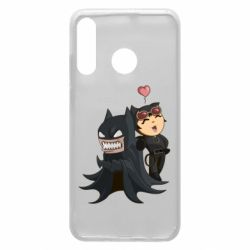 Чехол для Huawei P30 Lite Catwoman and Angry Batman - PrintSalon