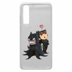Чехол для Huawei P30 Catwoman and Angry Batman - PrintSalon