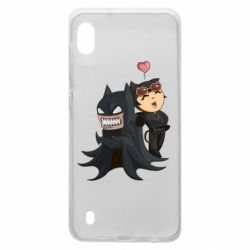 Чехол для Samsung A10 Catwoman and Angry Batman - PrintSalon