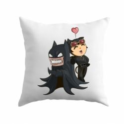 Подушка Catwoman and Angry Batman - PrintSalon