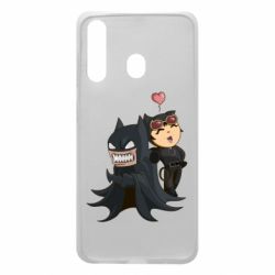 Чехол для Samsung A60 Catwoman and Angry Batman - PrintSalon