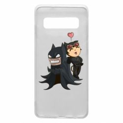 Чехол для Samsung S10 Catwoman and Angry Batman - PrintSalon