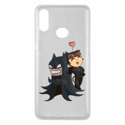 Чехол для Samsung A10s Catwoman and Angry Batman - PrintSalon
