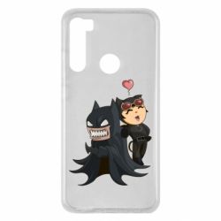 Чехол для Xiaomi Redmi Note 8 Catwoman and Angry Batman - PrintSalon
