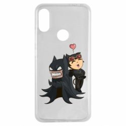 Чехол для Xiaomi Redmi Note 7 Catwoman and Angry Batman - PrintSalon