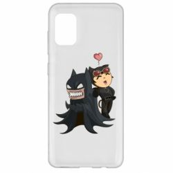 Чехол для Samsung A31 Catwoman and Angry Batman - PrintSalon