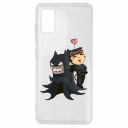 Чехол для Samsung A41 Catwoman and Angry Batman
