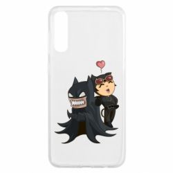 Чехол для Samsung A50 Catwoman and Angry Batman - PrintSalon